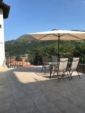 Terraza con vistas en Cangas